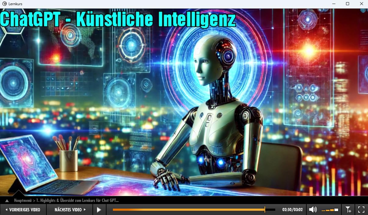 ChatGPT Video Lernkurs Kompendium - Workshop 21 Kapitel Deutsch - Einsteiger Fortgeschrittene und Profis - Beruf und Privat - Tipps und Tricks