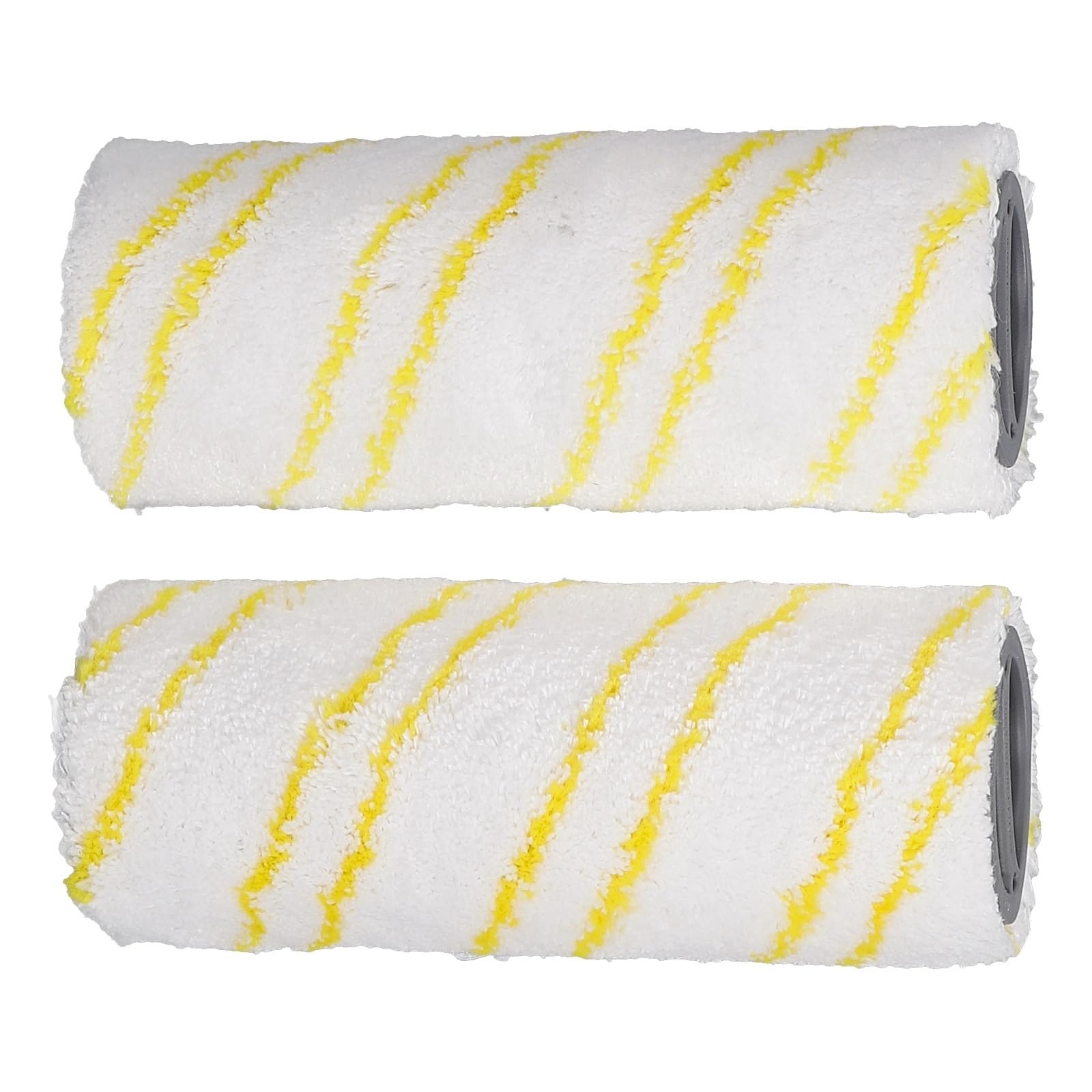 LUTH Premium Profi Parts Rodillo de limpieza de microfibra amarillo compatible con Kärcher 2.055-006.0 para limpiador de suelos duros, 2 unidades