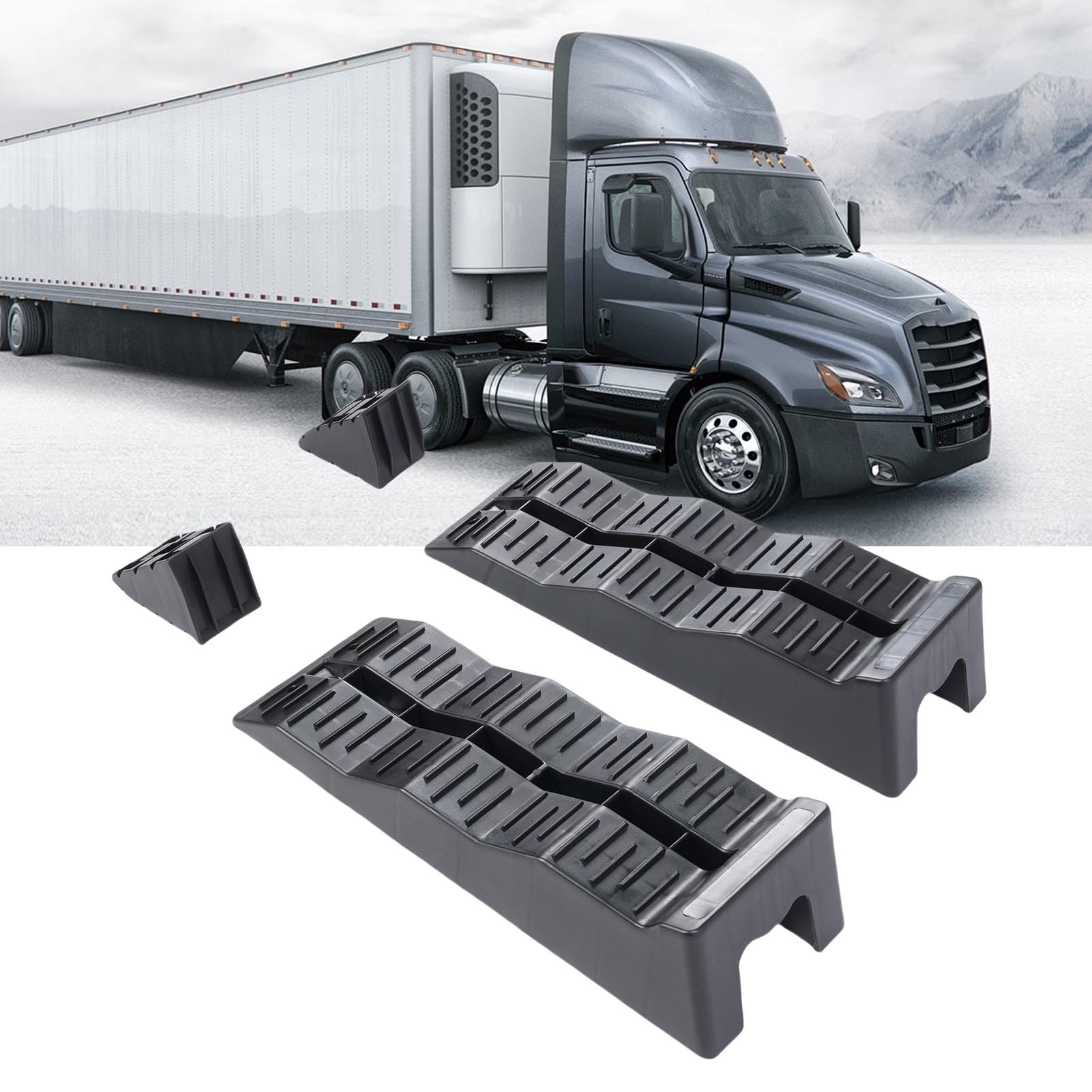 Inclinazione di livellamento del regolabile Forte Blocco di livellamento RV per Capacità di carico 11000LBS (senza borsa)