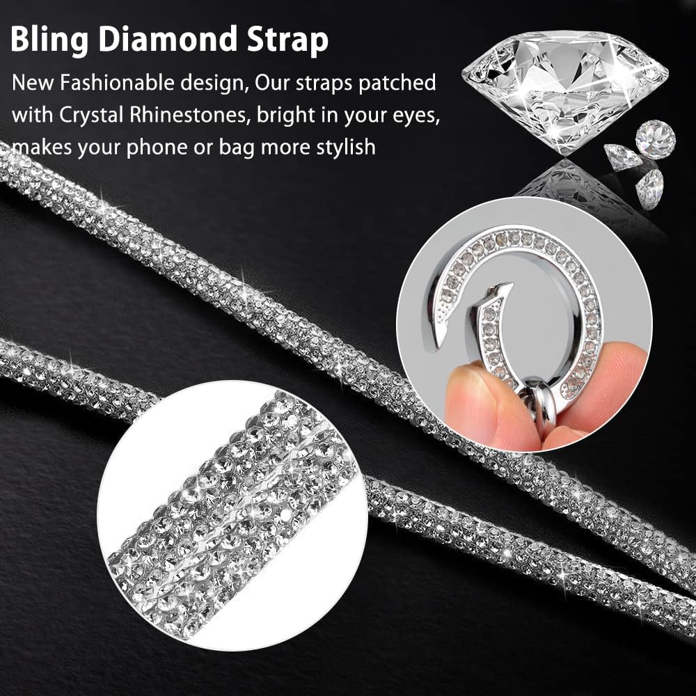 2Pcs Phone Crossbody Lanyard and Wrist Strap, Universal Cell Phone Lanyard Strap with 2Tether Tab - Image 2