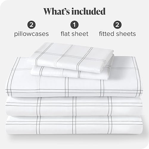 Miniatura 333 de Bare Home Juego de sábanas de tamaño individual XL, tamaño de dormitorio universitario, sábanas de microfibra ultrasuave de 1800 hilos, bolsillos 22