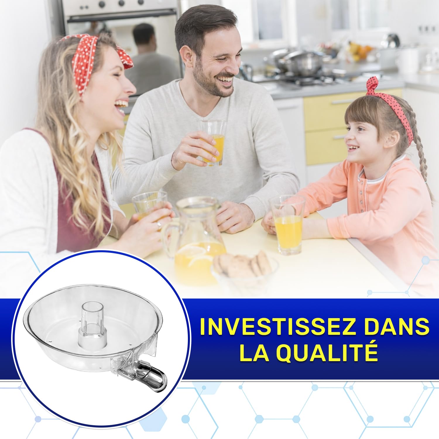 Bac de Récupération du Jus pour Presse Agrume Electrique avec Code Original 699170533 699170569 699170575 pour Smeg CJF01 - Garantie 10 Ans - MONTERAL