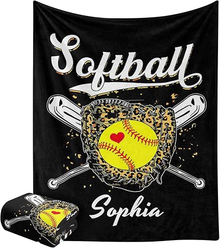 Miniatura 7 de Manta personalizada de voleibol deportivo, manta de forro polar suave azul con nombre para regalos, sofá cama, 50 x 60 pulgadas