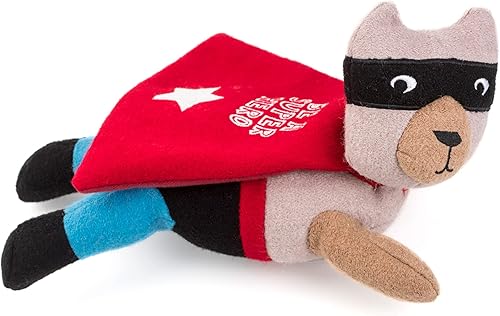 Jax & Bones Juguetes chirriantes para perros, juguete chirriante de lana resistente de 11 pulgadas para perros, costuras reforzadas para