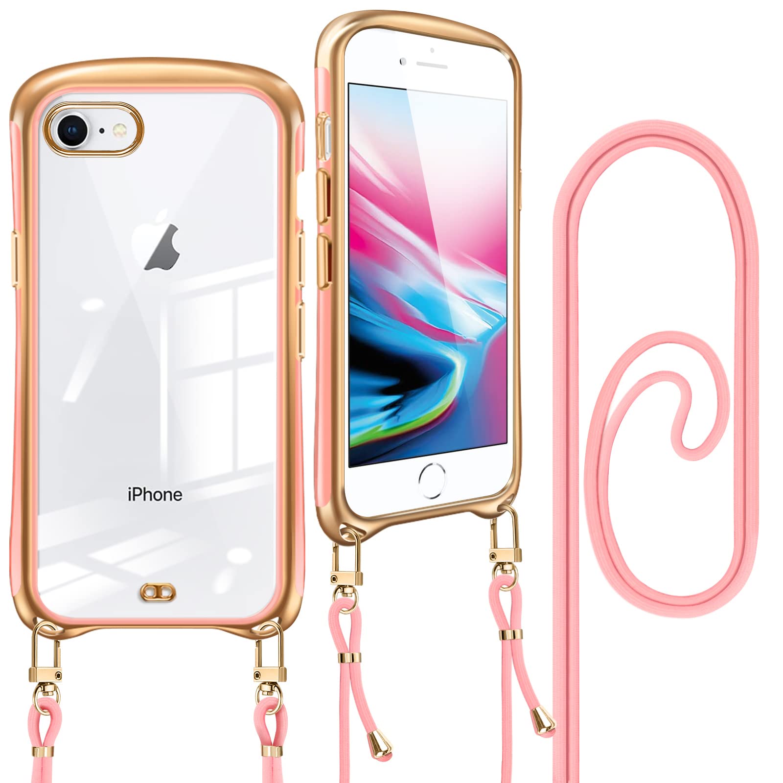 Amazon.co.jp: iPhone SE ケース ショルダー クリア 第3世代 iPhoneSE2 