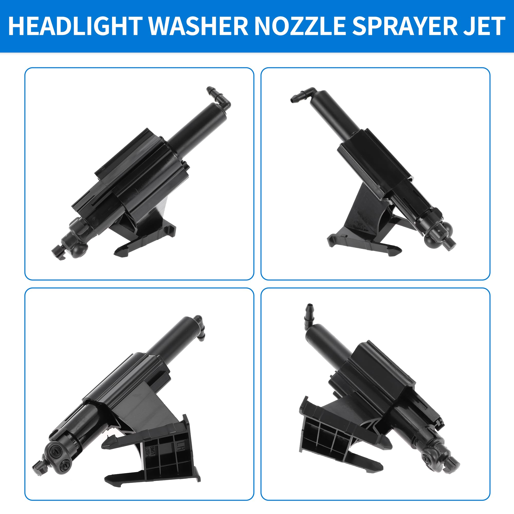 A ABSOPRO Scheinwerfer-Waschdüse Für Ford Focus Mk-3 12-17 1 Stk | Material: Kunststoff, OE: BM5113L015AC/F1EB13L015AA, Funktion: Reinigt Scheinwerferschmutz Und Sorgt Für Klare Sicht
