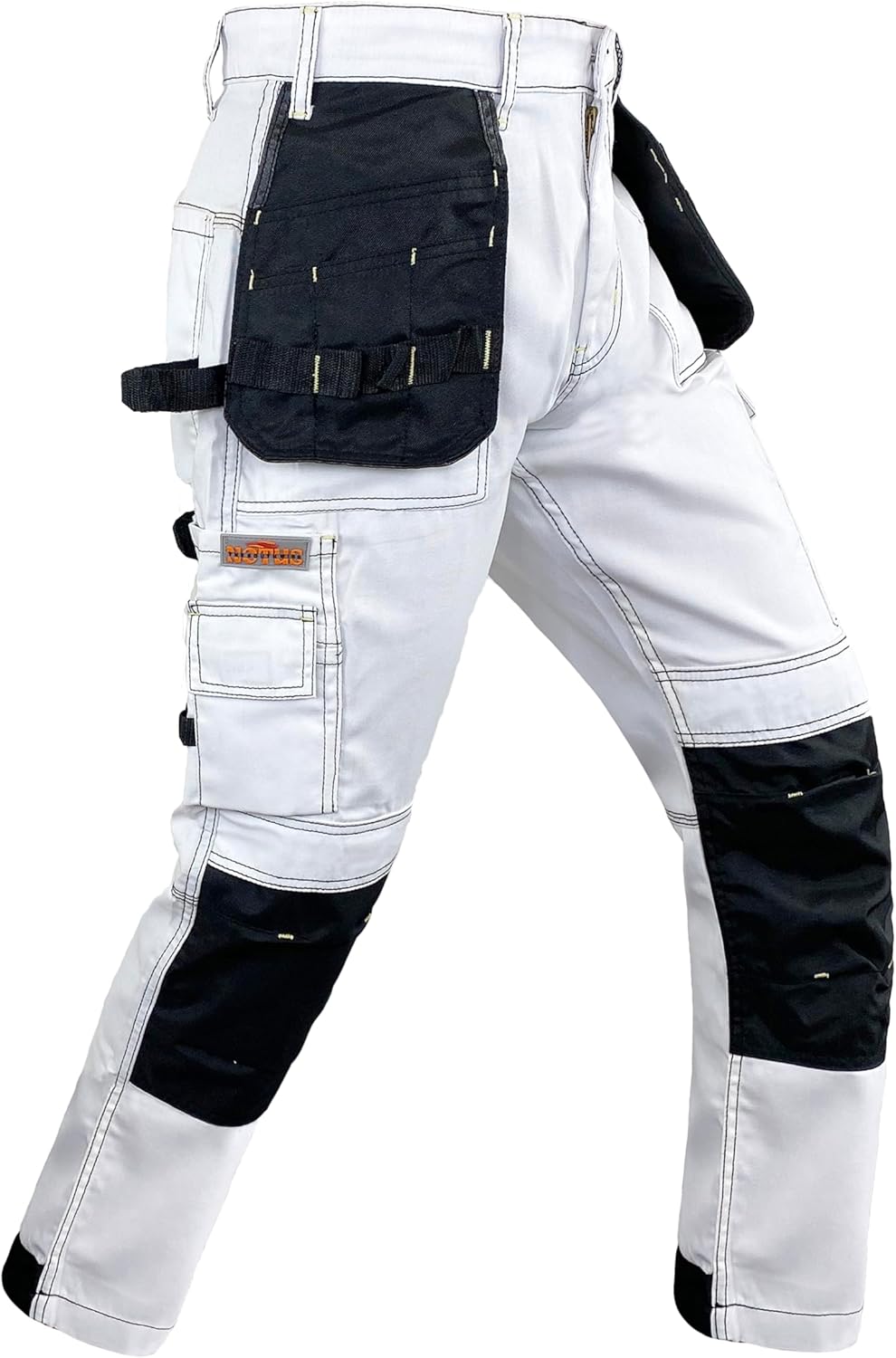 Notus Men’s Construction Tactical Carpenter Multi-Pockets Cordura Knee and Holster Pockets Reinforced Work Pants