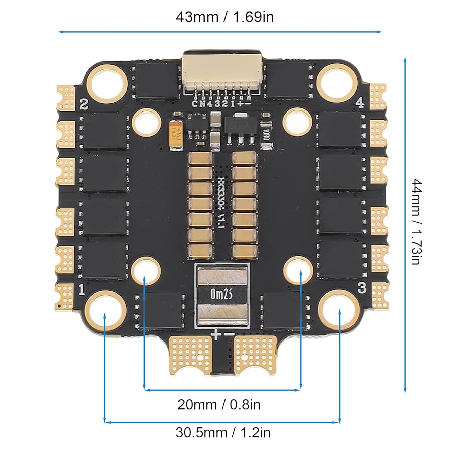 GPAスピードエアー4S 4 in 1 ESC 45A Electronic Speed Controller 2-6s ESC with