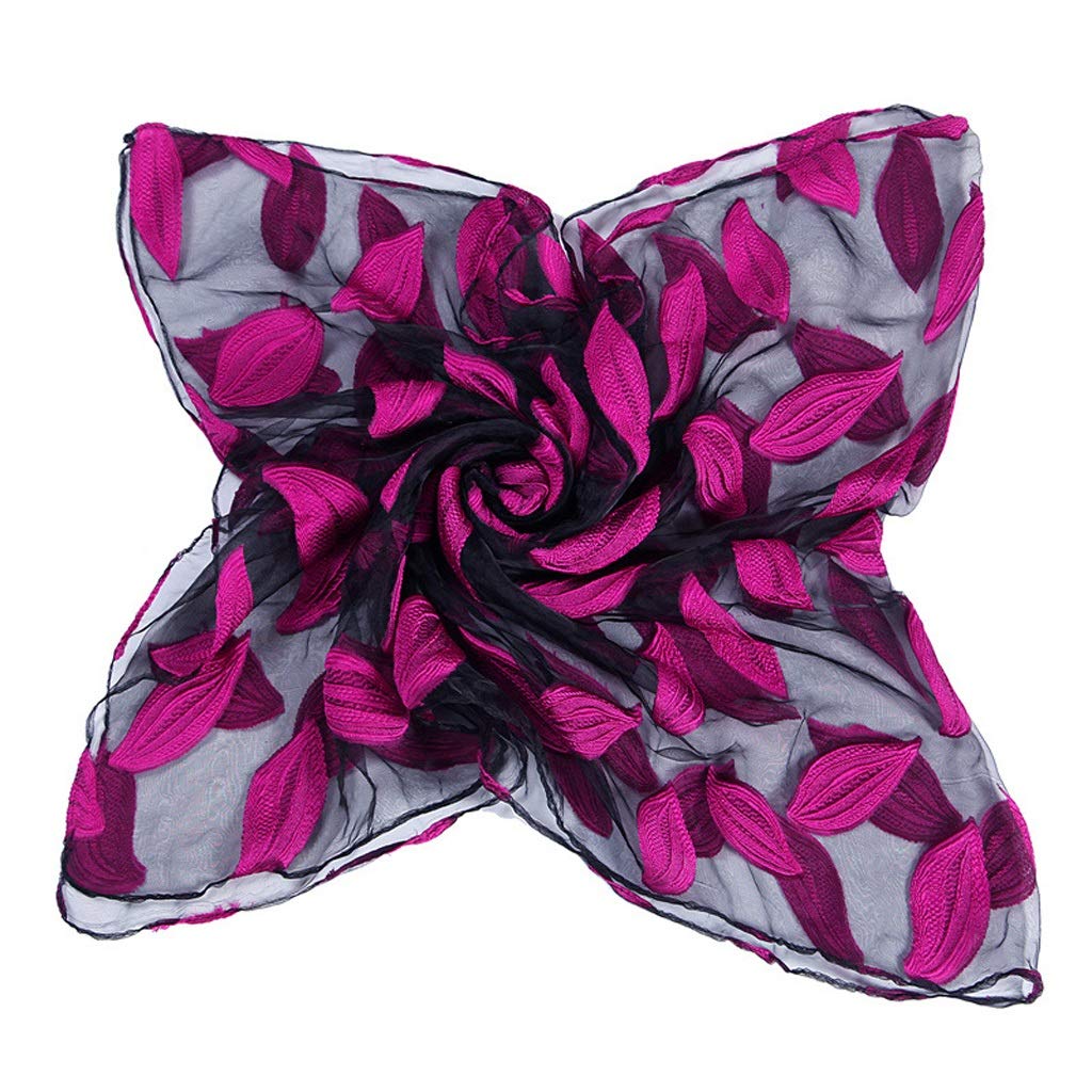 RWRAPS Nuova Primavera Estate Sciarpa Donna Moda Leaf Cut Fiori Sciarpe Elegante Spiaggia da Donna Cove up Inverno per Scialle da Donna (Color : B) (B)