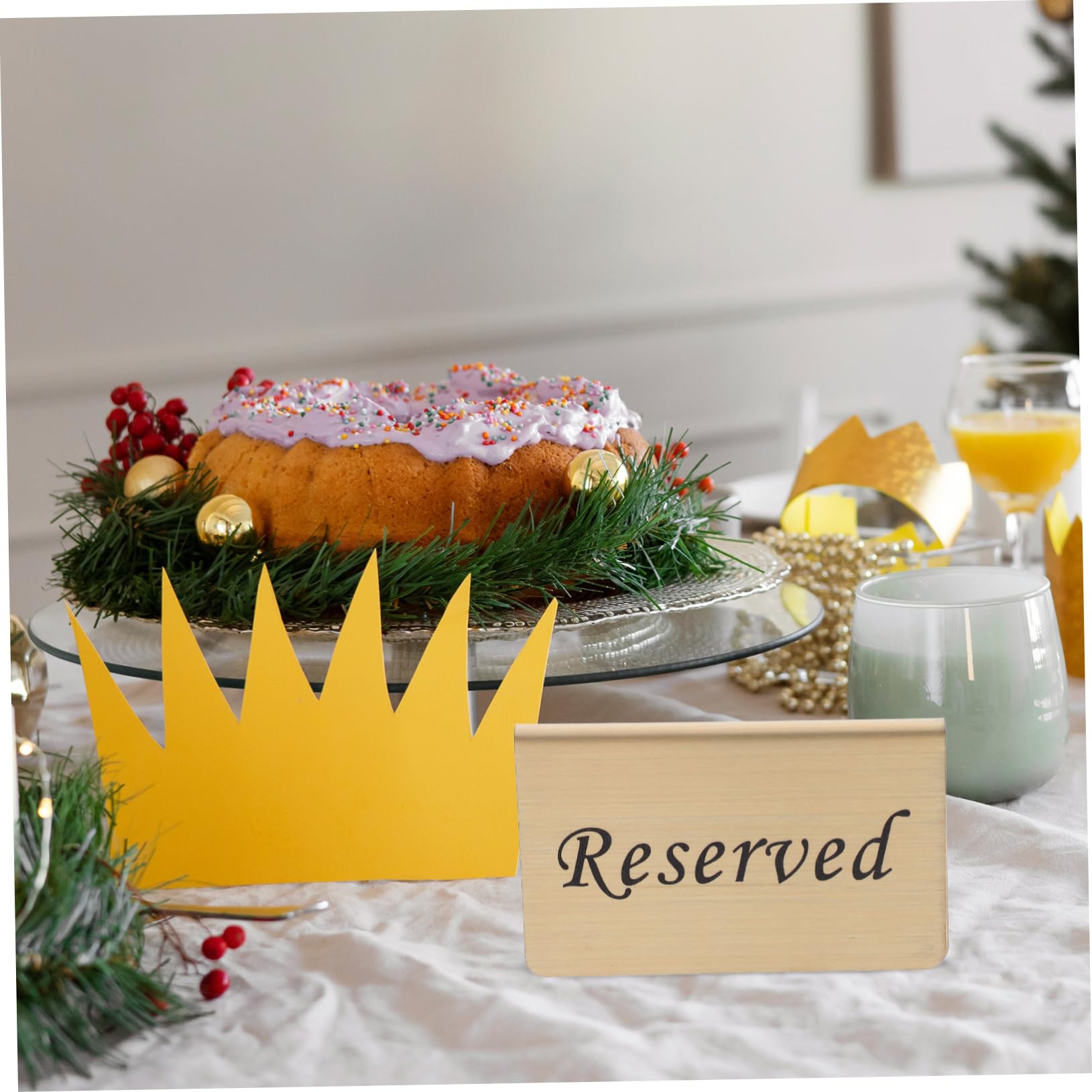 PRETYZOOM 12piezas De Mesa Reservadas Inoxidable Para Carteles Elegantes Para Bodas y Para Asientos Restaurantes