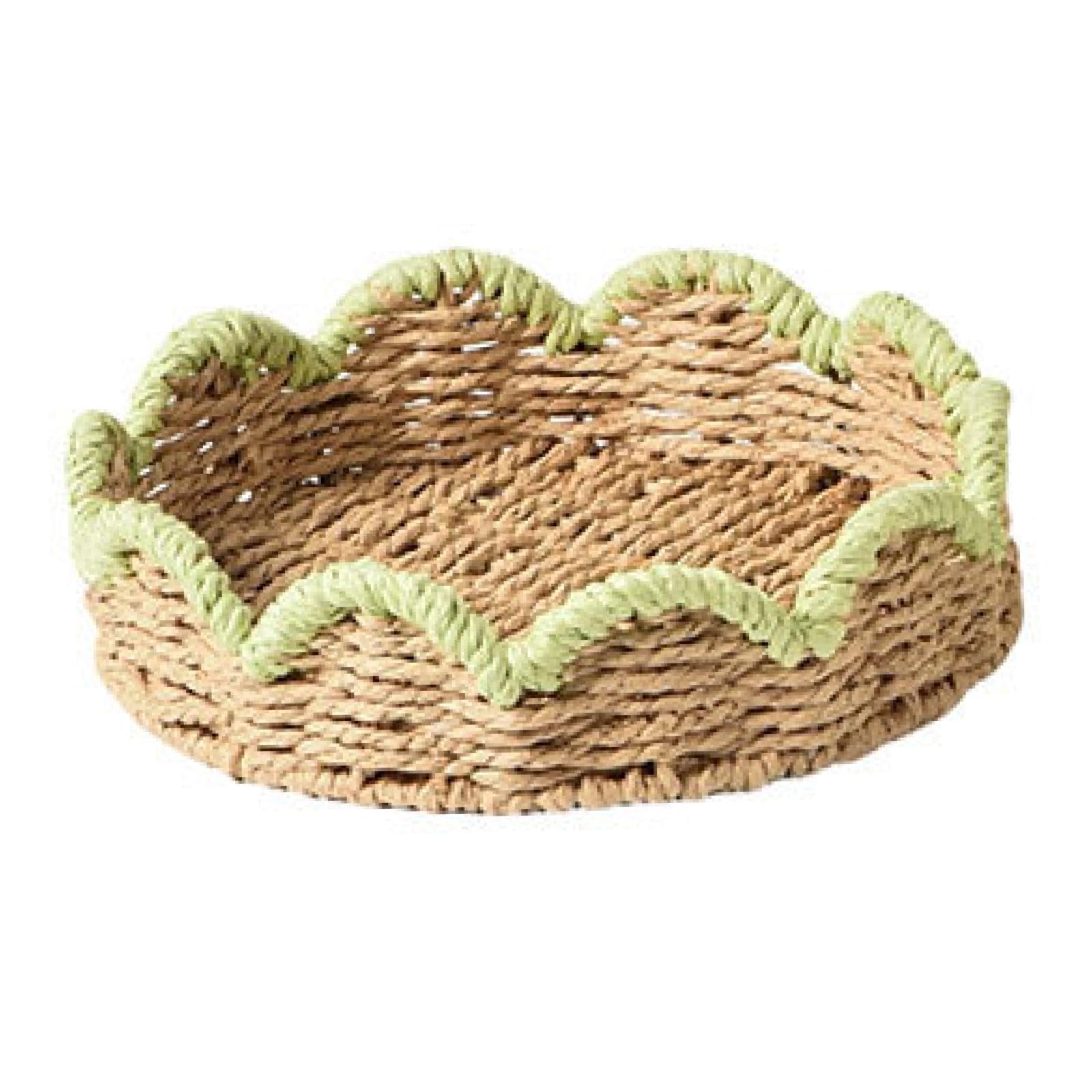 Paper Rope Woven Storage Basket Sundry Holder for Living Room Office Shelves S-image-7