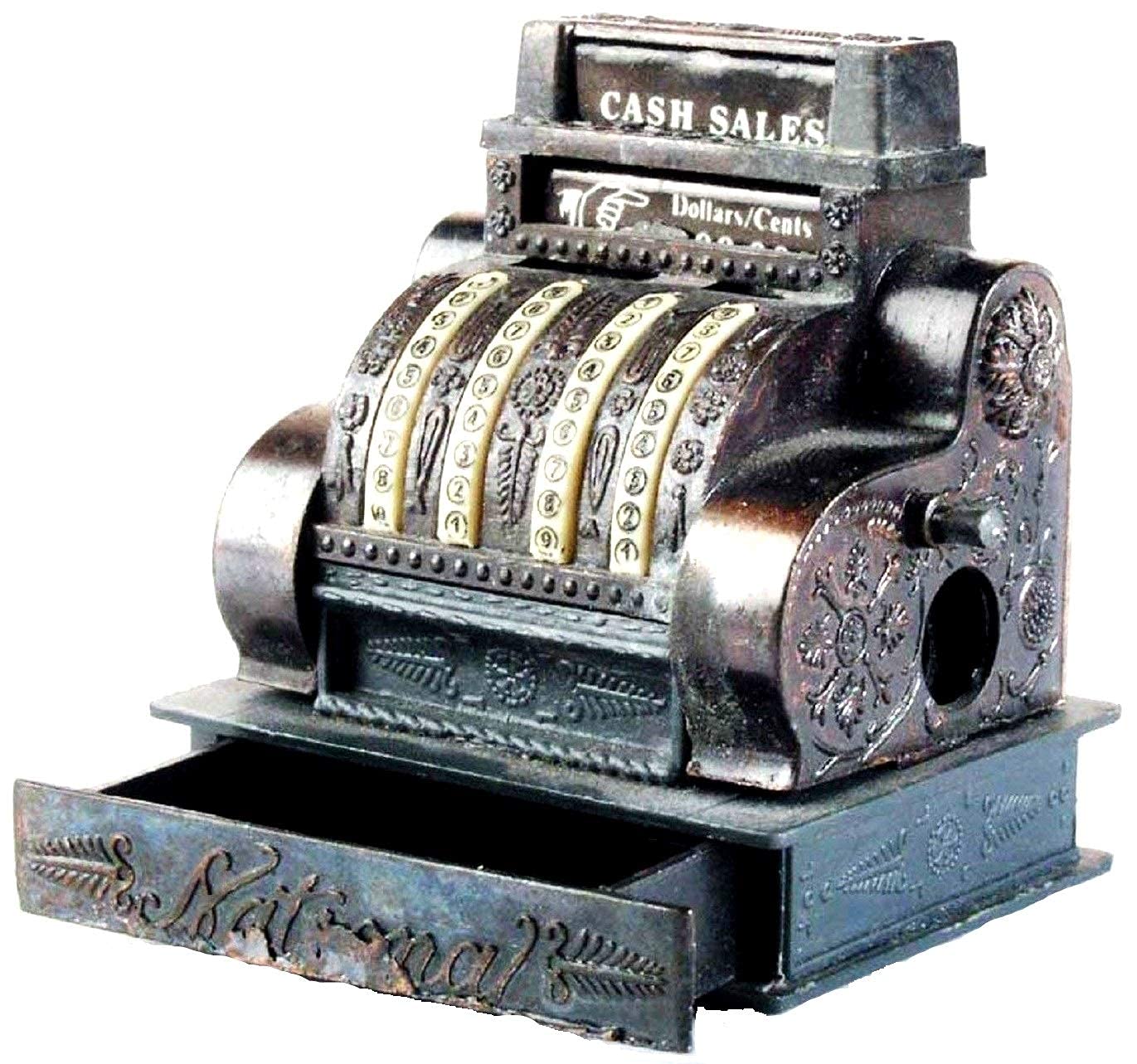 Saddle Mountain Souvenir Old Time Cash Register Die Cast Metal Collectible Pencil Sharpener