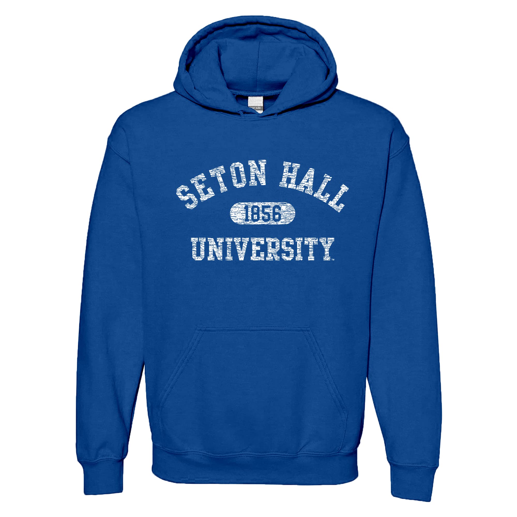 UGP Campus Apparel NCAA Officially licensed College - University Team Color Arch Logo Hoodie, Seton Hall Pirates Royal, L โ image 1