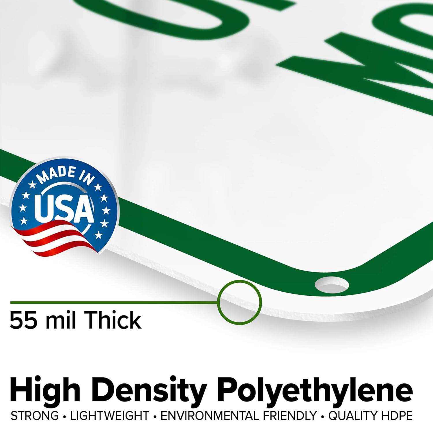 Reserved Parking Sign Employee of The Month Private Parking Sign, 18"x24" Polyethylene, Indoor/Outdoor Use, USA MADE By My Sign Center