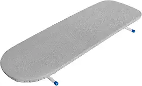 Metaltec Tábua De Passar Roupa Portátil Em Aço Compacta Resistente Prática - Capa Forro Térmico Cinza 100% Algodão