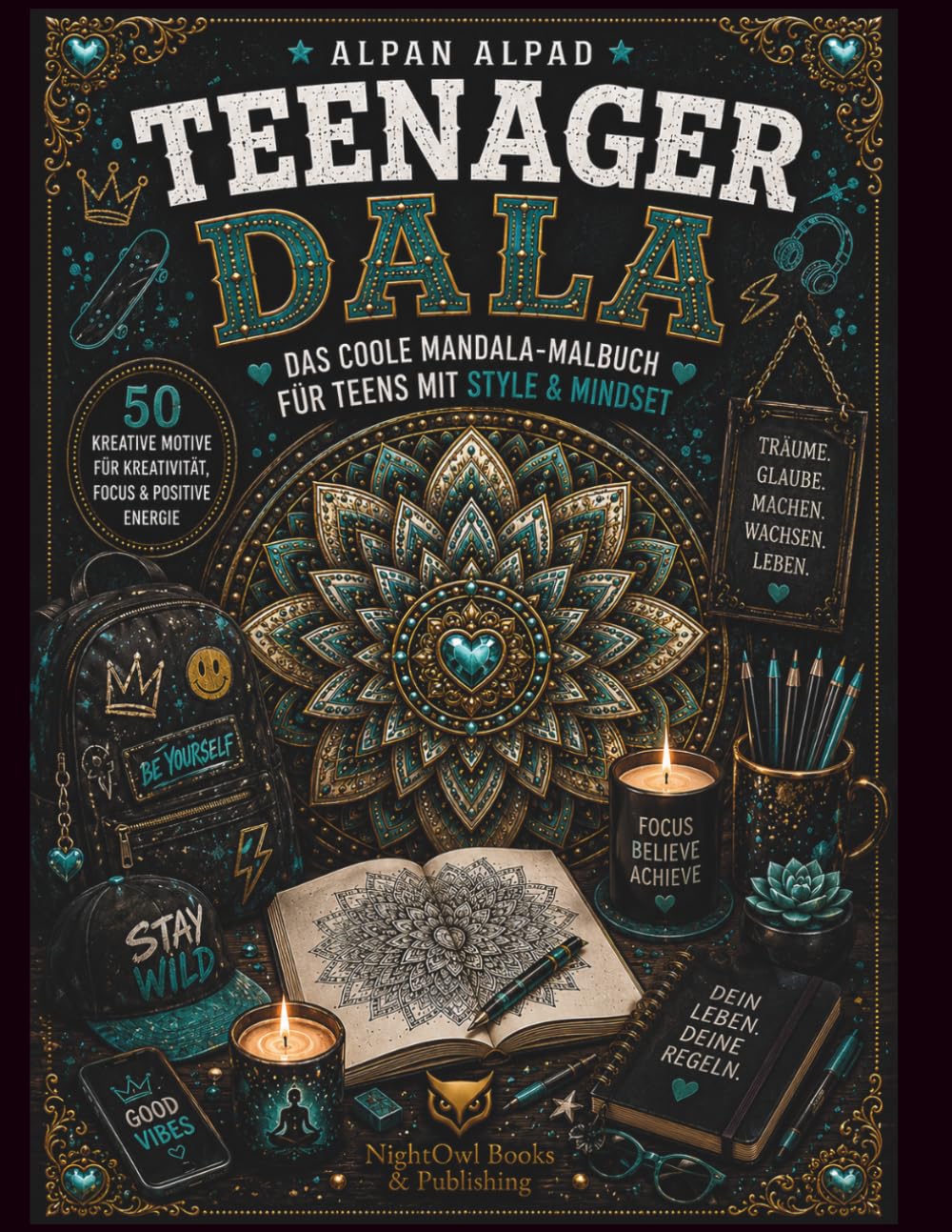 TEENAGER-DALA: Das kreative Mandala-Malbuch für Teenager, Alltag, Freundschaft und moderne Auszeit