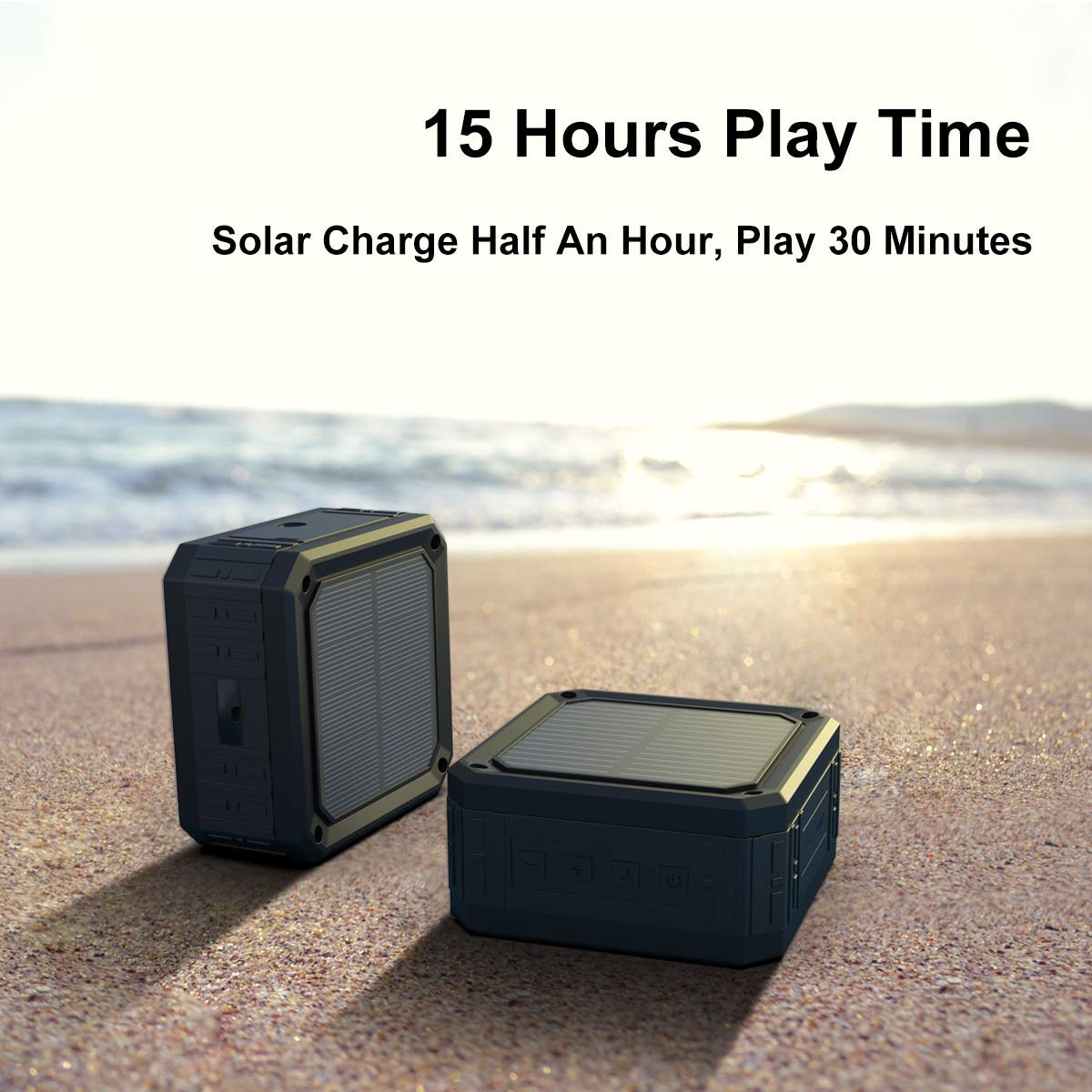 Outdoor Solar-Bluetooth-Lautsprecher Mit Bunten Lichtern, Wasserdicht IPX4, TWS, 24h Spielzeit, Für Garten & Pool