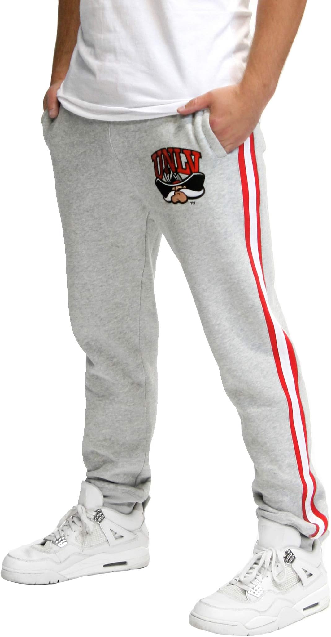 UNLV Rebels NCAA Men's Jogger Pant (Grey) (Medium)