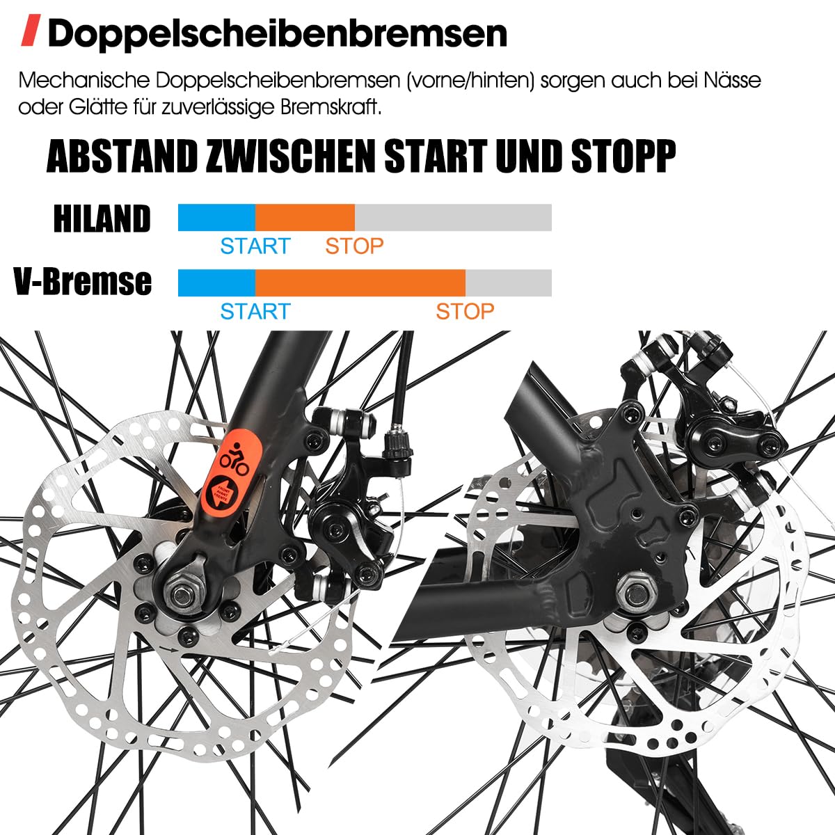 Hiland 700C Rennrad Herren und Damen, Aluminiumrahmen, 7 Gang Rennrad mit Doppelscheibenbremsen, Rahmenhöhe 530mm, 28 Zoll Straßenfahrrad für Pendler, Schwarz