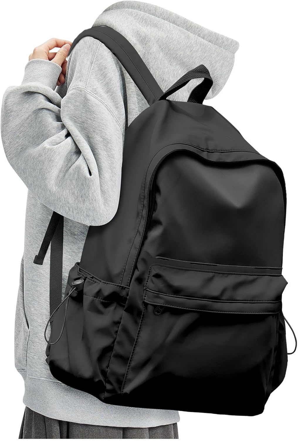 Black Backpack for Men Women Large, Gym Backpack for Women Foldable Outdoor Weekender Gym Bag, Waterproof Sports Back Pack & Dance Yoga travel Bag