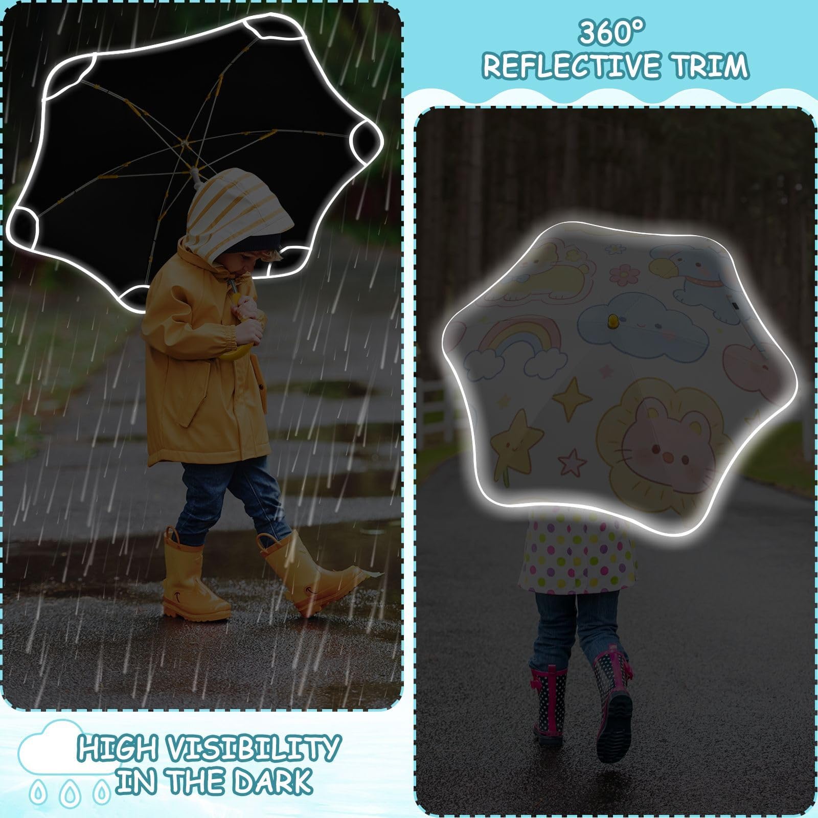 GuoChe Parapluie léger avec cadre antirouille