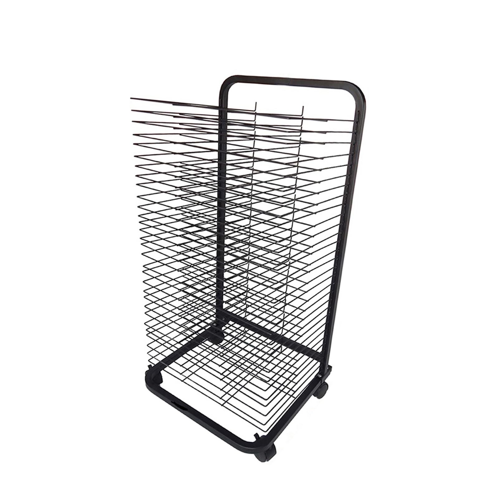 Aioneer Art Storage Drying Cart, Paper Storage Stand With 30 Removable Shelves,For Classroom Studios Posters Artwork