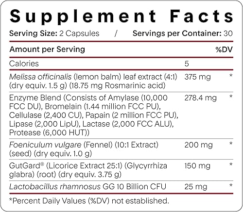 Miniatura 7 de Goodness Lover Digest & Debloat Pro, enzimas digestivas naturales probióticos para alivio de la hinchazón y alivio de gases, suplemento probiótico