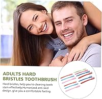 Vista 7 de Cepillo de dientes firme, cepillo de dientes manual de cerdas duras, cepillo de dientes de cabeza completa, cepillo de dientes de limpieza