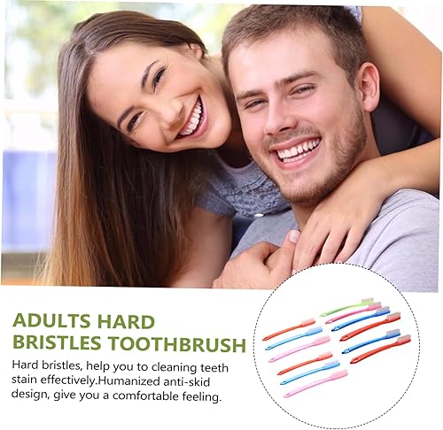 Miniatura 7 de Beavorty Cepillo de dientes firme, cepillo de dientes manual de cerdas duras, cepillo de dientes de cabeza completa, cepillo de dientes de limpieza