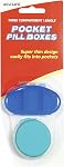 Acu-Life Weekly (7-Day) Pill Organizer, Small Medicine Planner, White | Daily Vitamin & Supplement Case, Pop Up Lids, Curved Base for Easy Removal, Travel-Friendly, Made in the USA, BPA-Free