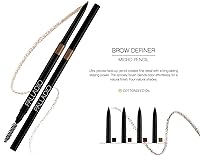 Vista 6 de Palladio Beauty - Lápiz definidor de cejas, lápiz de cejas ultra preciso con poder de larga duración, brocha de carrete mezcla color para un acabado