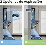 COMFEE' ANGJ64B-60 Hotte aspirante inclinée 60 cm en Verre Trempé, 3 Niveaux de Vitesse, Écran Tactile LED, Recycle interne ou Évacuation extérieure, 60 cm - Noir - 4