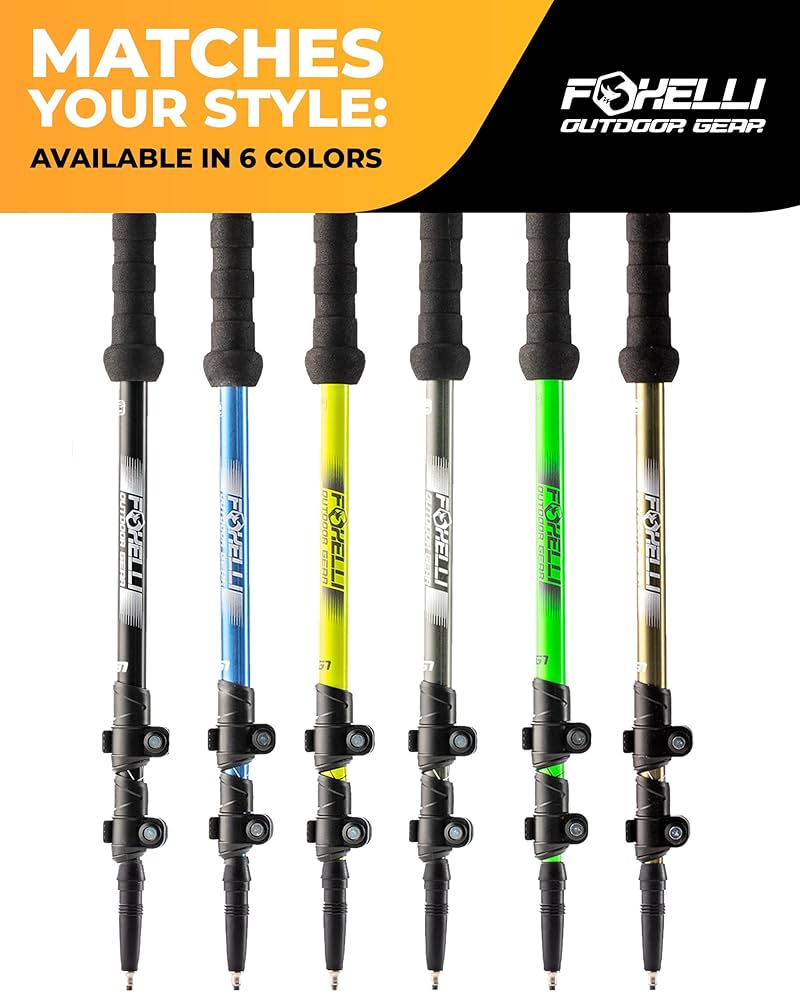 Amazon.com : Foxelli Trekking Poles – Lightweight
