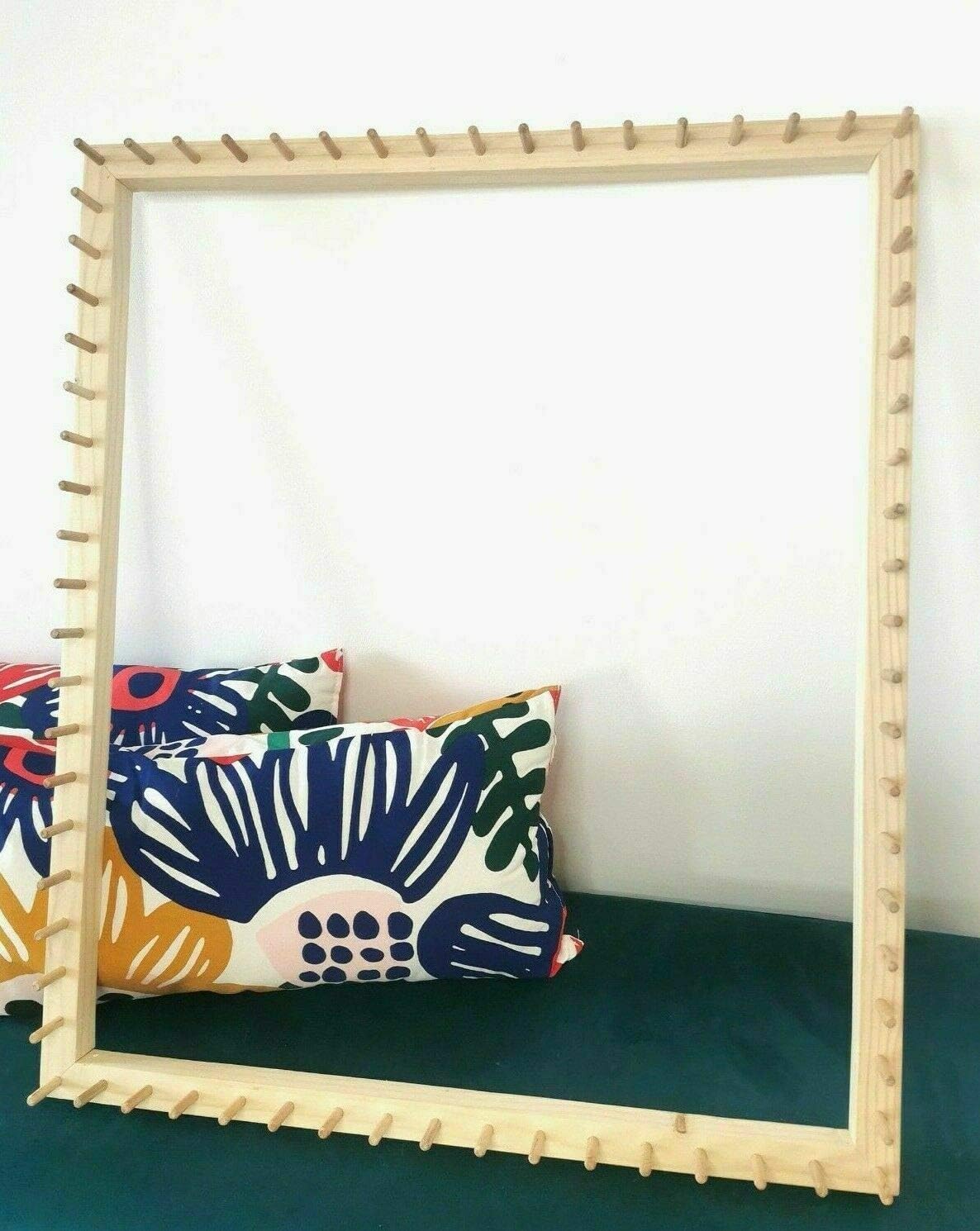 Frame Loom for POM POM Blankets with 1.25" pom-poms - Including Instructions (16.5" x 15")