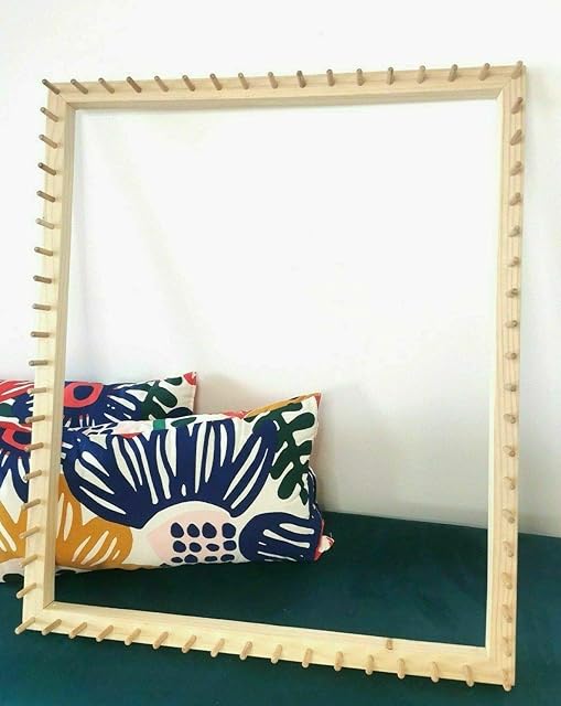 Frame Loom for POM POM Blankets with 2" pom-poms - Including Instructions (30" x 24")
