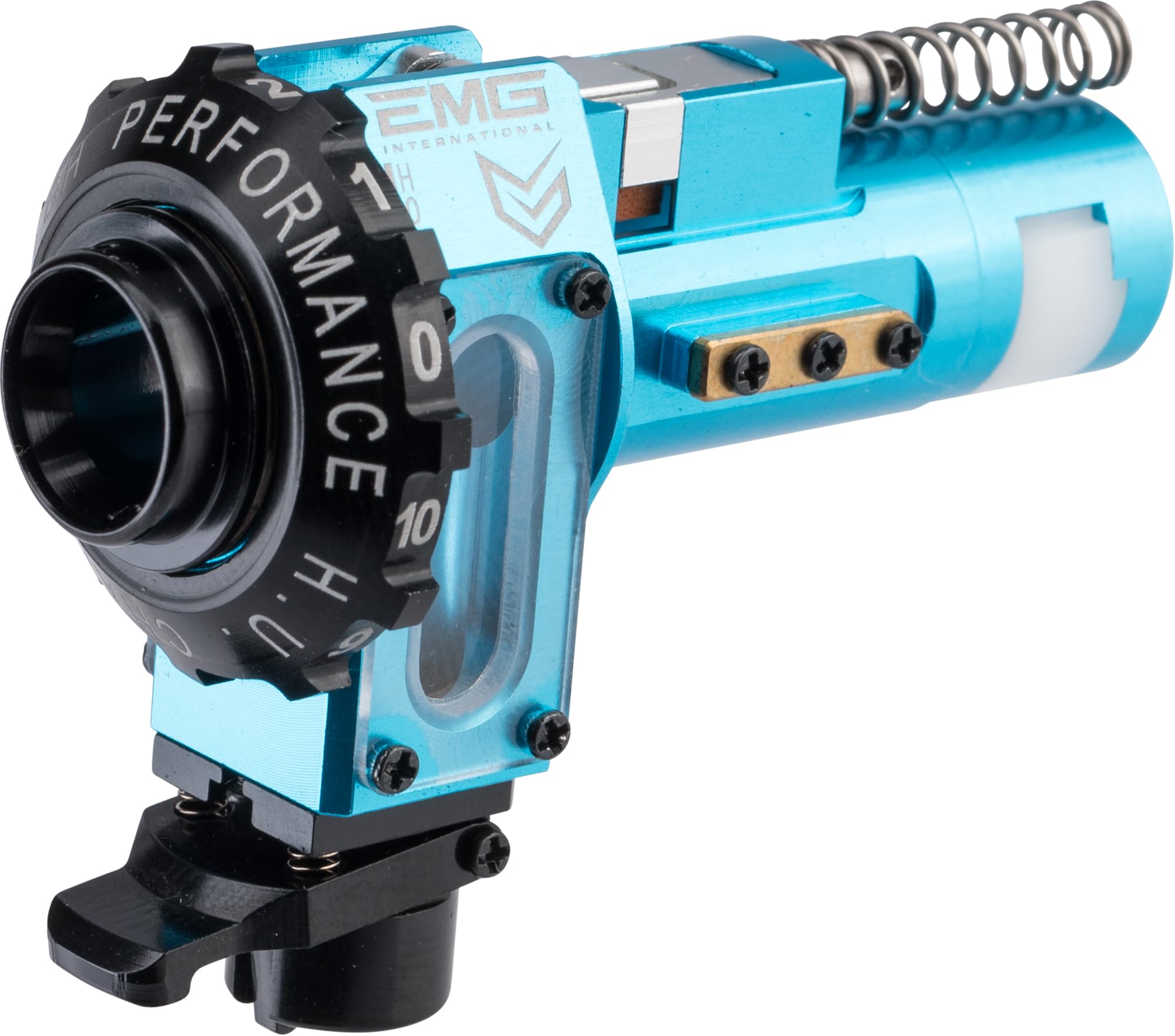 Evike EMG/Maxx Model CNC Aluminum Hopup Chamber for M4 Airsoft AEG Rifles (Model: M4E / EMG Blue)