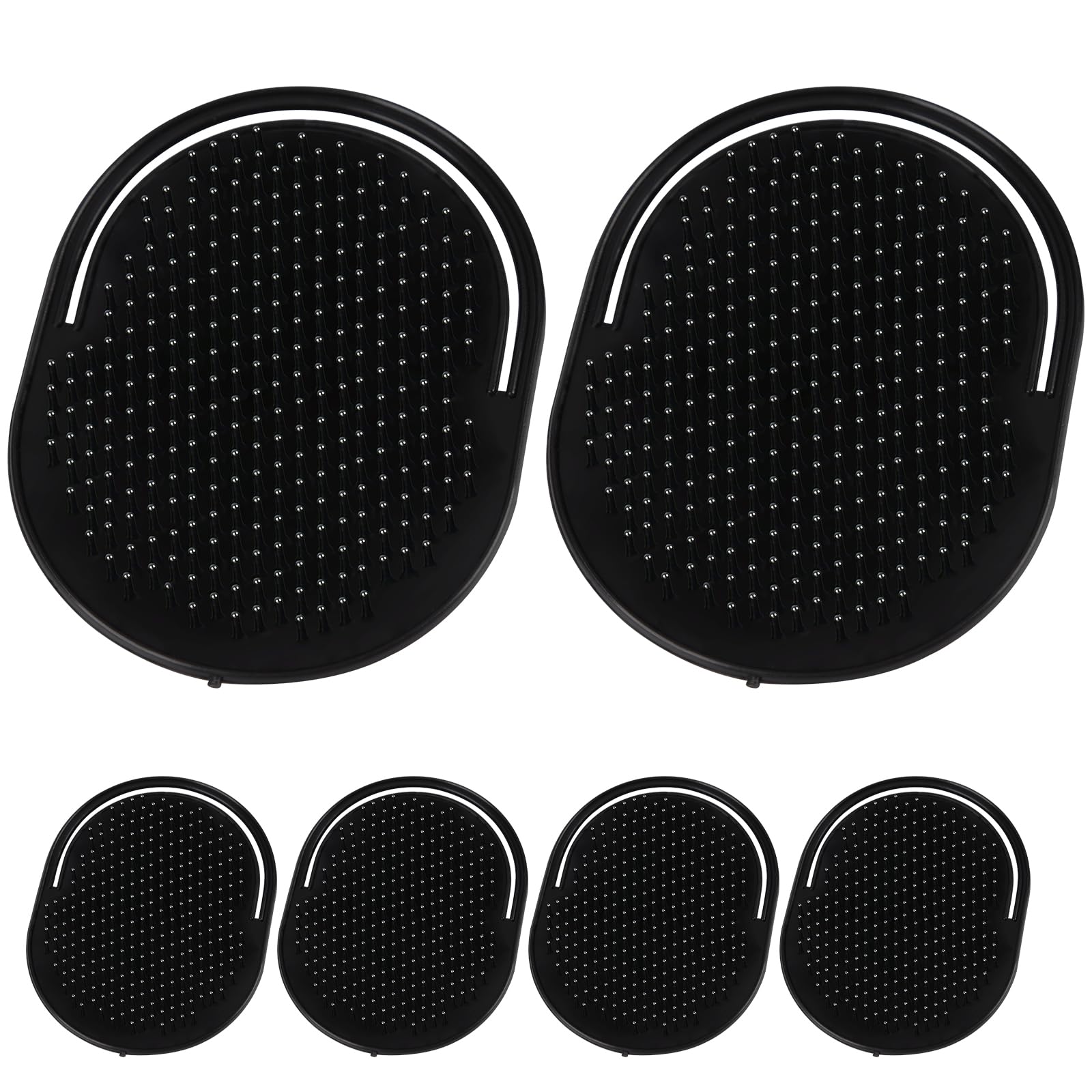 6 Pcs Palm Combs for Men, Massager Hair Brush Comb,Shower Comb,Pocket Brush, Hair Racket