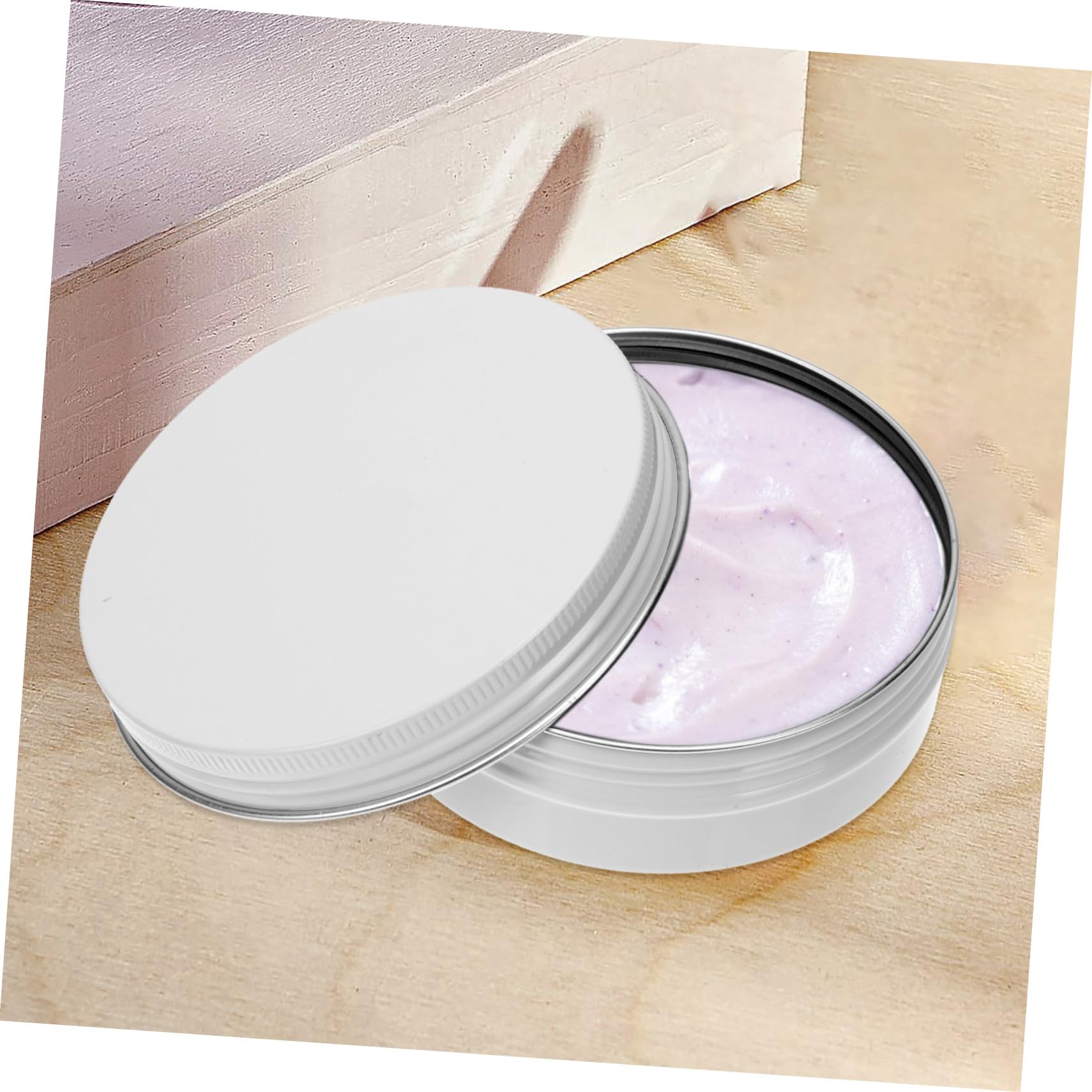 Anneome Barattoli in Alluminio con Coperchio a Vite Bianco da 100ml, 20 Pezzi Contenitori Ricaricabili Facili da Riempire per Maschere Viso e Burri Corpo