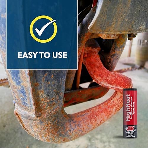 Miniatura 8 de J-B Weld 8297 HighHeat - Masilla epoxi de 500 grados, 2 onzas, color gris