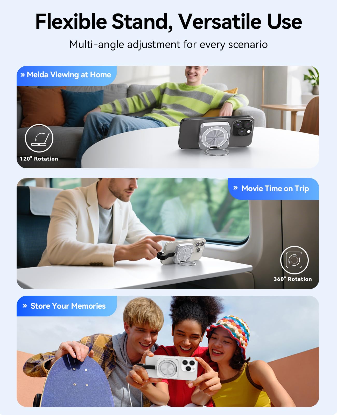 ORICO 2TB Magnetische Externe SSD - 20 Gbit/s Mit Ständer Für IPhone 15/16 Pro