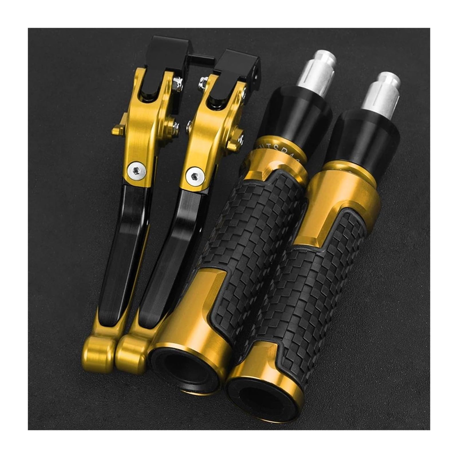 Wajuhjk Gold For Suzuki Gsxr1000 Gsx-R1000 2005-2006 Motorcycle Accessories Brake Clutch Levers Handle Handlebar Grip Ends(Gold)