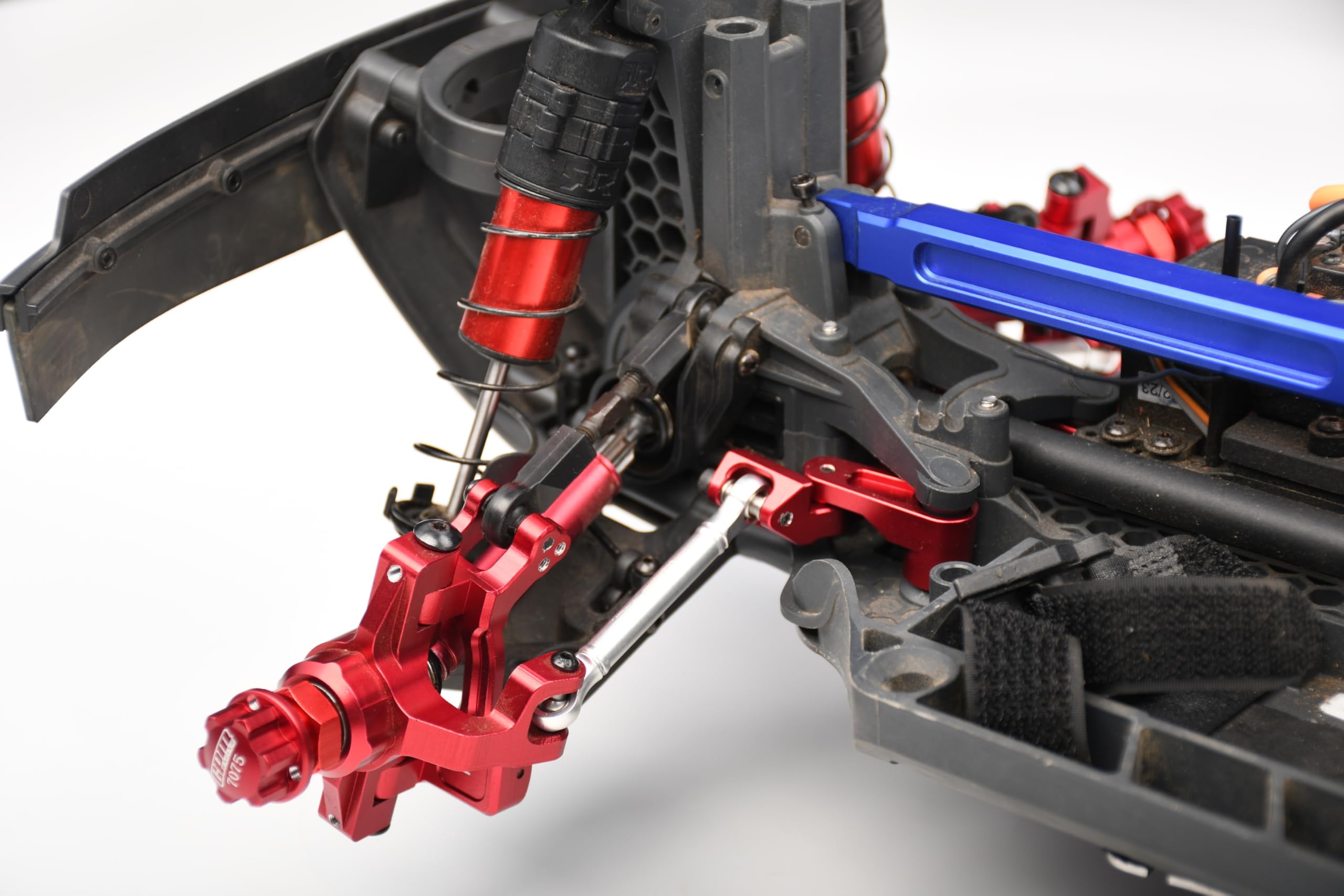 GPM For Arrma 1/10 KRATON 4S BLX Upgrade Parts Aluminum Front C Hubs - 2Pc Set Black