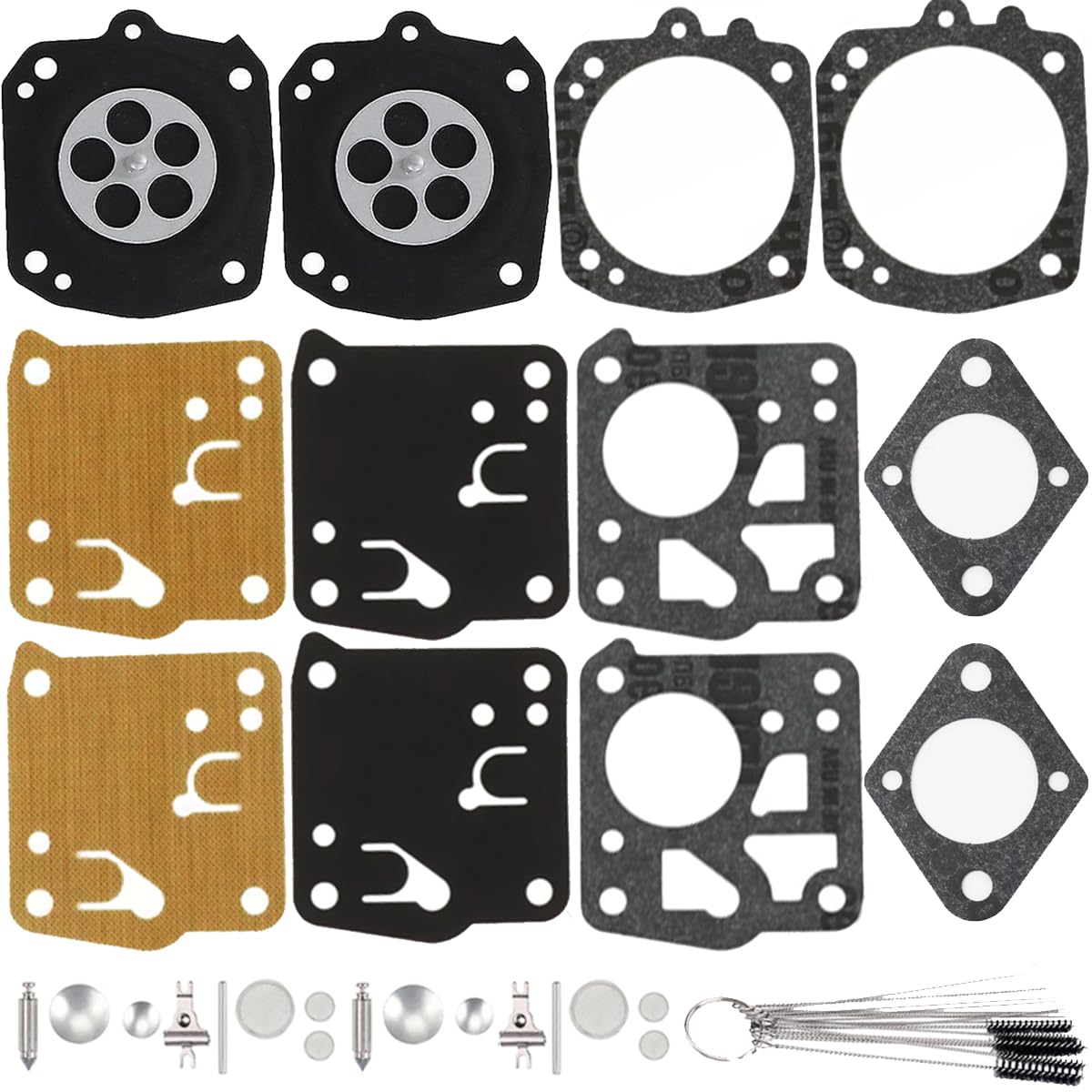 ZAMDOE Carburetor Carb Rebuild Repair Kit for Tillotson RK-23HS RK23HS RK-17HS for Husqvarna 61 266 268 272XP 281 181 for Jonsered 625 630 XL SXL915 X-12 261 350 481 482 Chainsaw