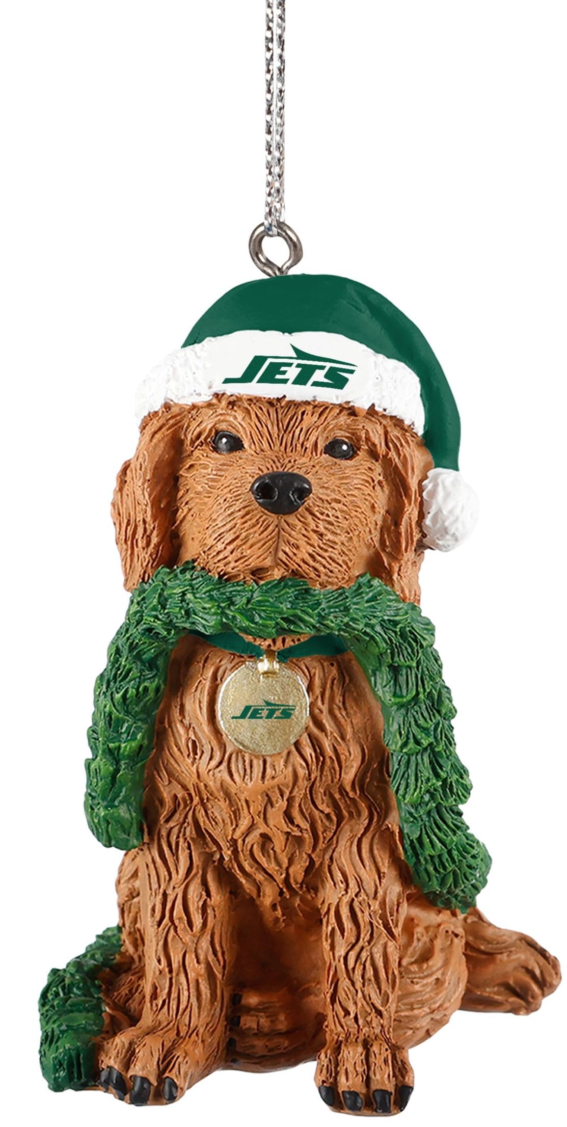 FOCO New York Jets Dog Holiday Ornament