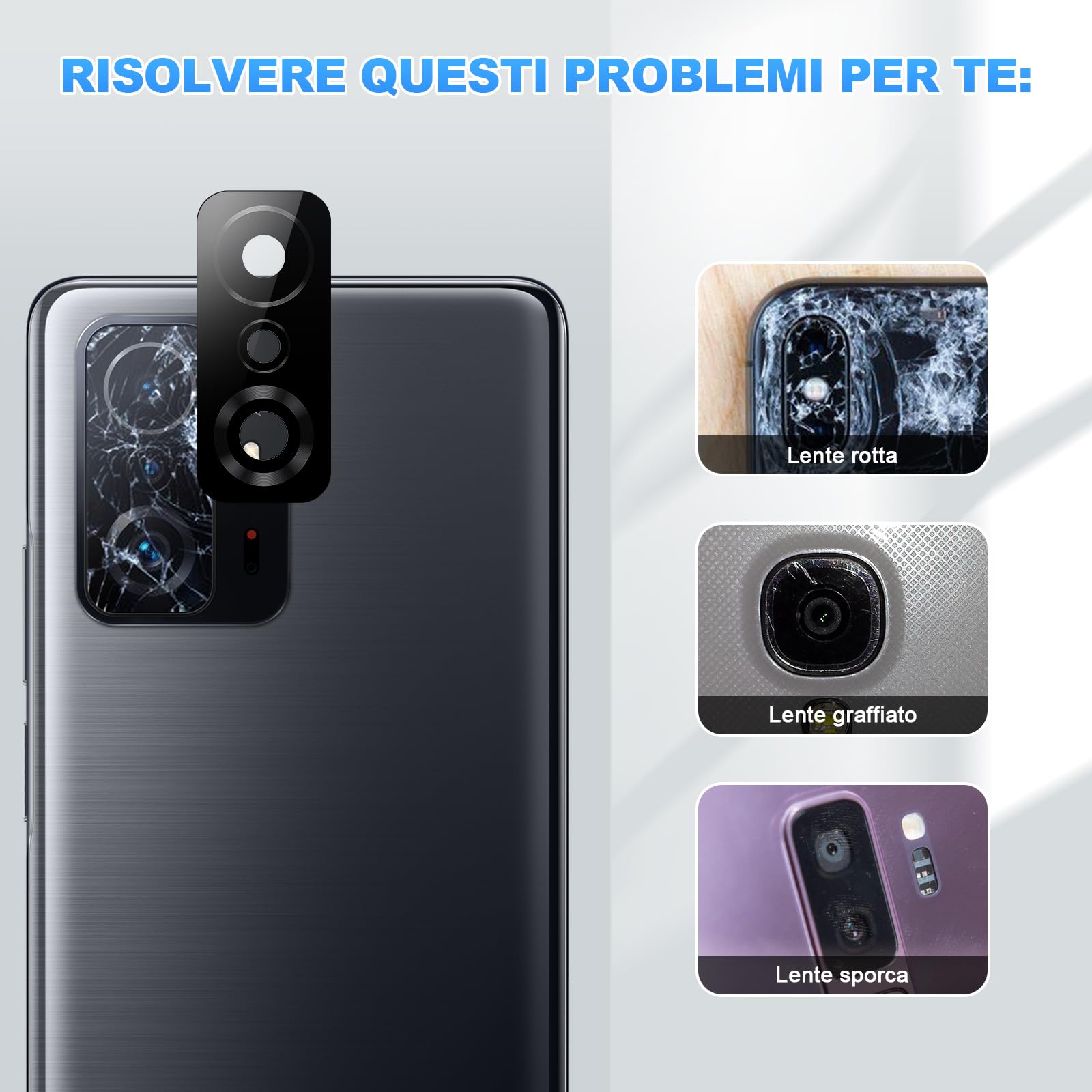 Vetro Fotocamera Sostituzione Per Xiaomi Mi 11T/11T PRO - Kit