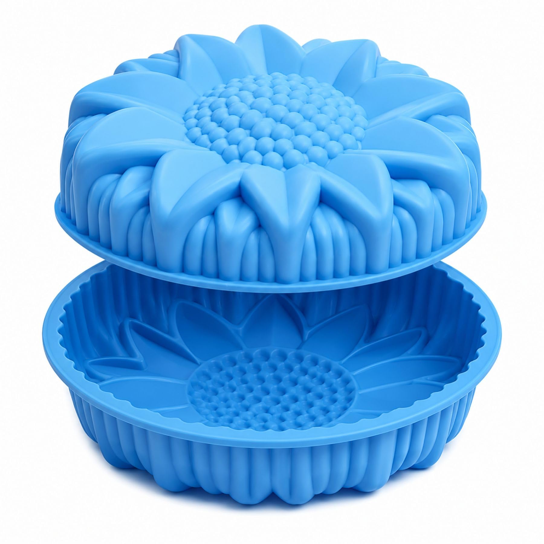 Sunflower Shape Silicone Cake Mould for Decorations Fondant Moulds Resin Art Craft Mould | Non-Stick Food Grade Silicone Baking Mould | Reusable DIY Cake,Jelly,Chocolate, Mousse & Soap Making Mold-image-38