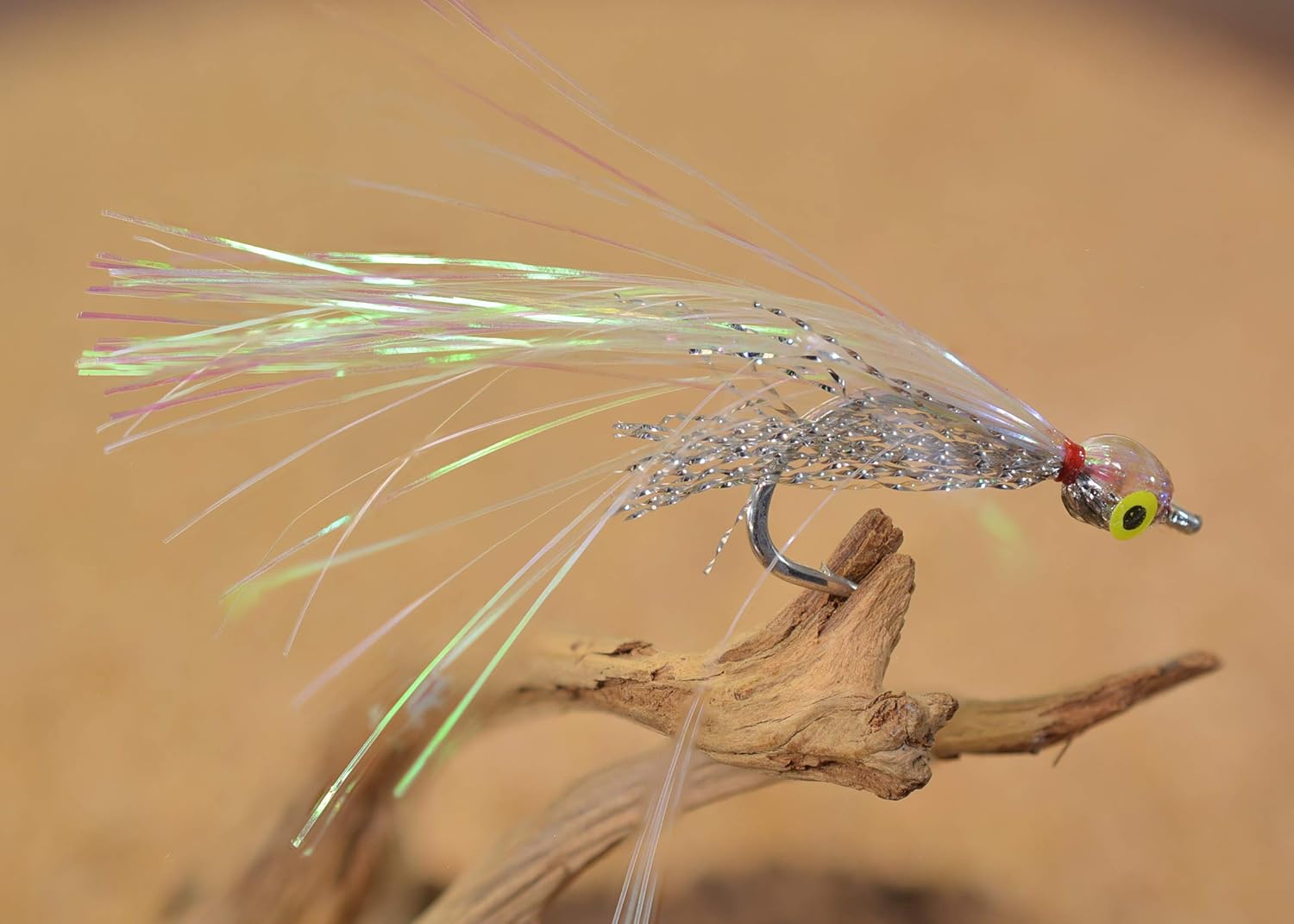 Crystal Flash Minnow Clouser - Mustad Signature Duratin Fly - 6ct Packs