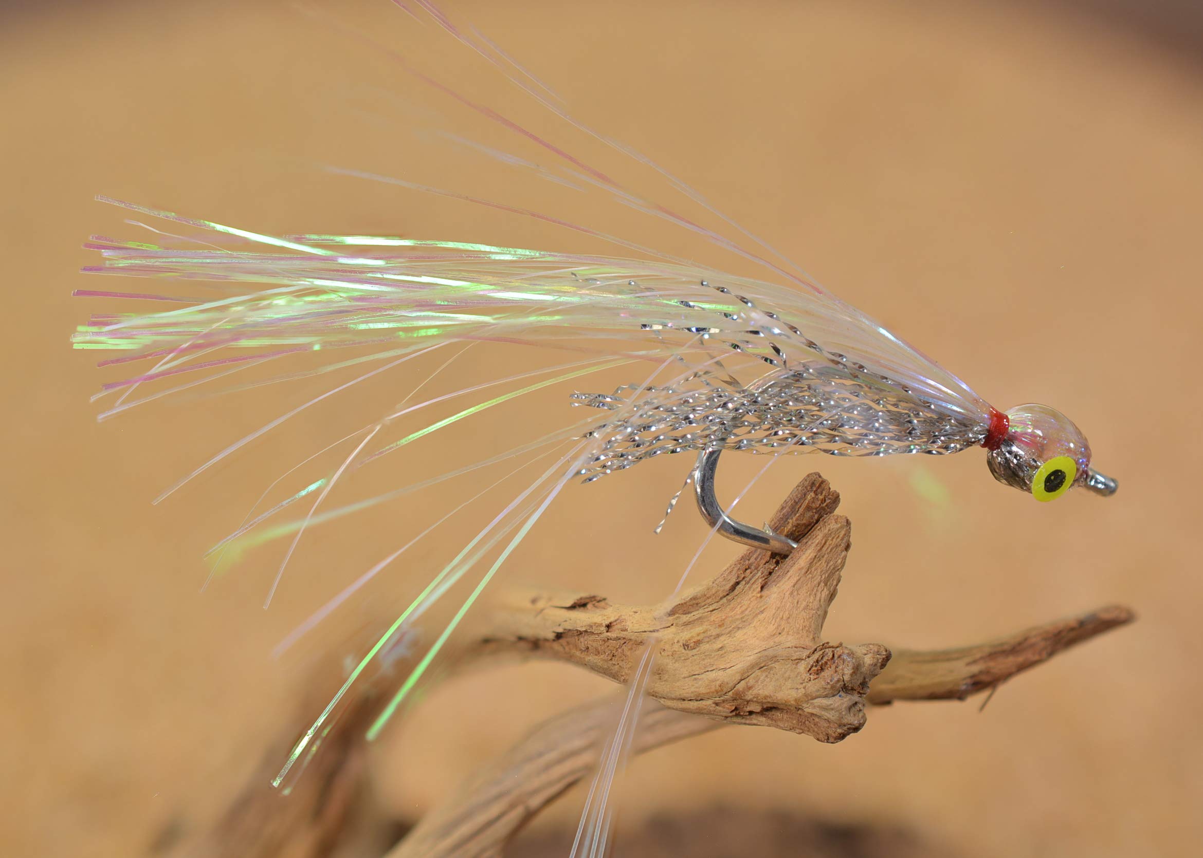 Crystal Flash Minnow Clouser - Mustad Signature Duratin Fly - 6ct Packs