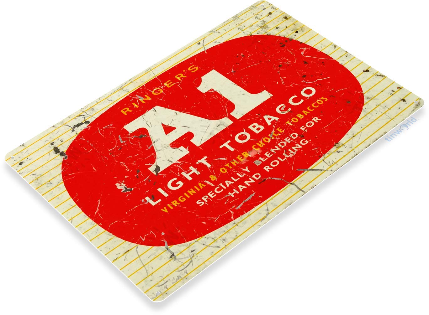 Amazon.com: Tinworld Tin Sign: Ringer's A1 Cigars Retro Rustic Tobacco  Metal Decor Smoke Shop Cave A592 : Home & Kitchen