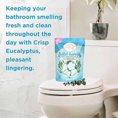 Miniatura 4 de Lil Loos Bombas de inodoro de aceite esencial, frescura duradera, ambientador limpio para inodoro, desodorante (5 tabletas) (5 unidades (paquete de
